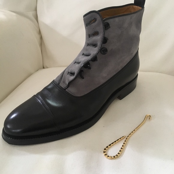 Zak Austrian shoemaker mens’ 1912 button up boots - Picture 4 of 8